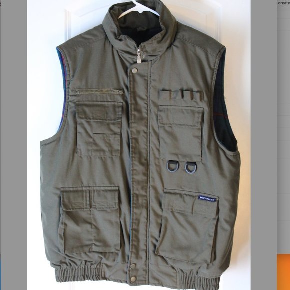 Renegade Other - Renegade Men's Utility Tactical Puffer Insulated  Vest with Flannel Lining